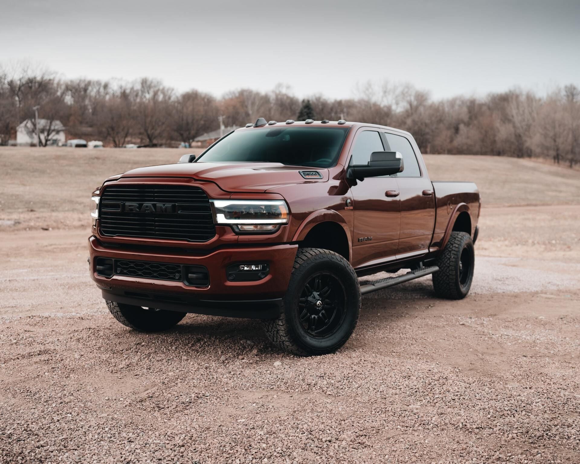 Step bars fitted to a lifted truck by DS Pro